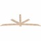 Ekena Millwork Alberta Smooth Timber Gable Bracket, Douglas Fir, 108"W x 45"H x 1 1/2"D x 5 1/2"F, 10/12 Pitch GBW108X45X0206ALB00SDF - alternate 2